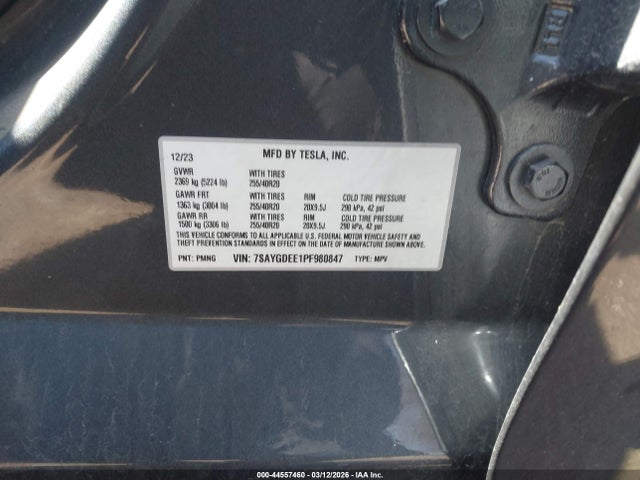 2023 TESLA MODEL Y 7SAYGDEE1PF980847 Photo 8