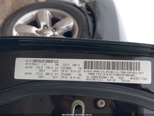Aukcja sprzedaży 2014 Ram 1500 Lone Star, vin: 1C6RR6GT0ES250017, numer aukcji: 44557645