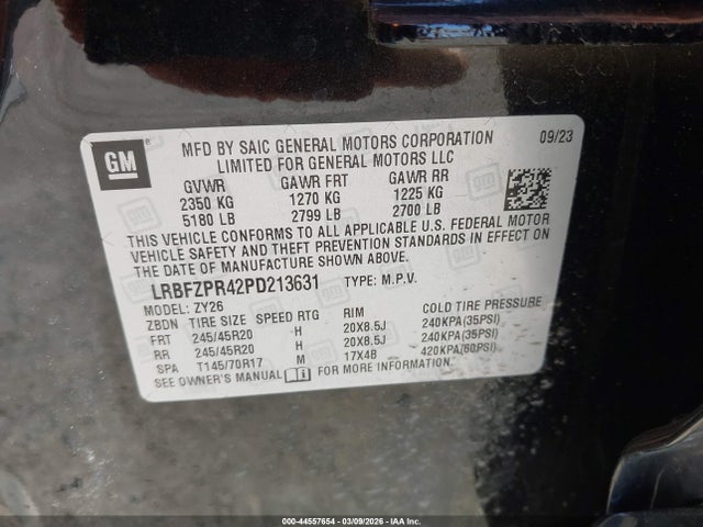 Aukcja sprzedaży 2023 Buick Envision Essence Awd, vin: LRBFZPR42PD213631, numer aukcji: 44557654