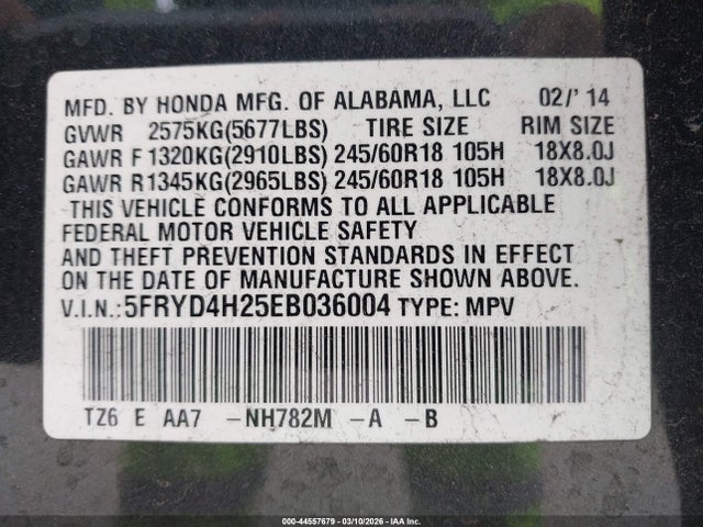 2014 ACURA MDX 5FRYD4H25EB036004 Photo 8