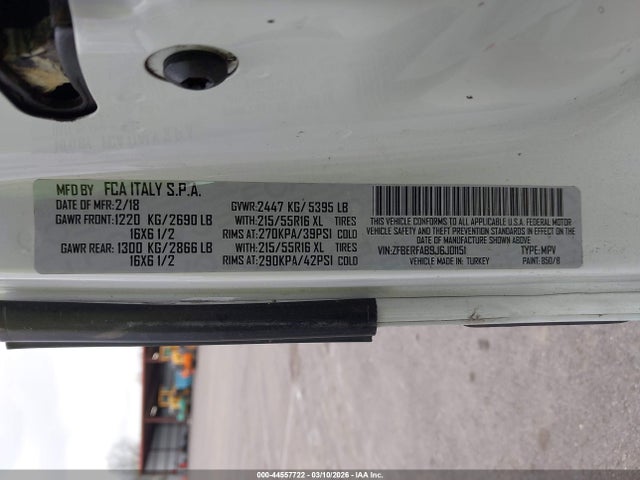 2018 RAM PROMASTER CITY ZFBERFAB9J6J01151 Photo 8