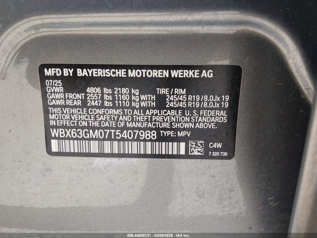 BMW X2 Xdrive28i 2026 WBX63GM07T5407988 Image 9