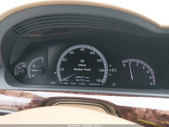 44558161 :رقم المزاد ، WDDNG8DB4CA421672 vin ، 2012 Mercedes-benz S 350 Bluetec 4matic مزاد بيع