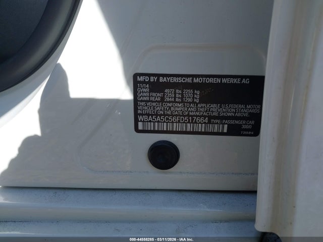 BMW 528I 2015 WBA5A5C56FD517664 Image 9