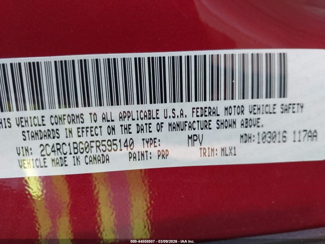 2015 CHRYSLER TOWN & COUNTRY 2C4RC1BG0FR595140 Photo 8