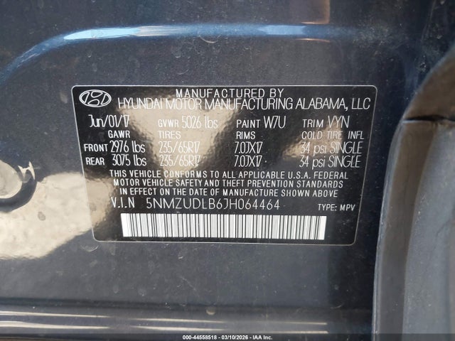 2018 HYUNDAI SANTA FE SPORT 5NMZUDLB6JH064464 Photo 8