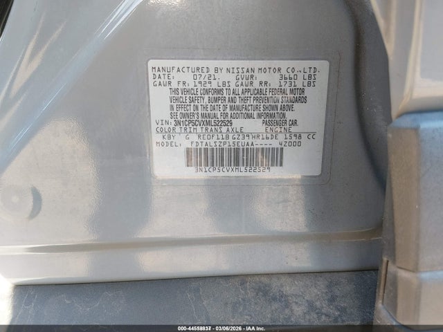 Nissan Kicks Sv Xtronic Cvt 2021 3N1CP5CVXML522529 Image 9