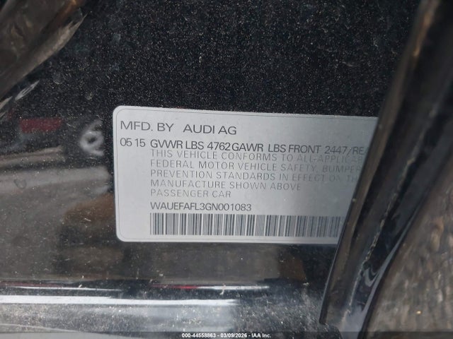 2016 AUDI A4 WAUEFAFL3GN001083 Photo 8