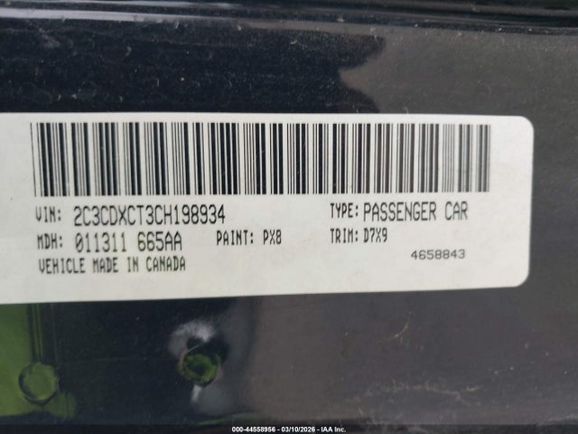 Aukcja sprzedaży 2012 Dodge Charger R/t, vin: 2C3CDXCT3CH198934, numer aukcji: 44558956