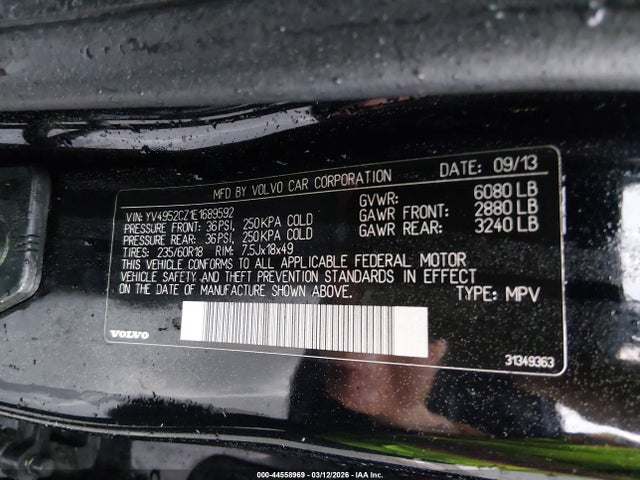 2014 VOLVO XC90 YV4952CZ1E1689592 Photo 8