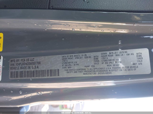 Продаж на аукціоні авто 2025 Jeep Wrangler 4-door Willys 4x4, vin: 1C4PJXDN3SW657756, номер лоту: 44559135