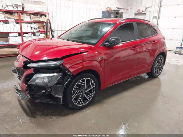 2022 Hyundai Kona N Line მანქანა იყიდება აუქციონზე, vin: KM8K3CA34NU898284, აუქციონის ნომერი: 44559195