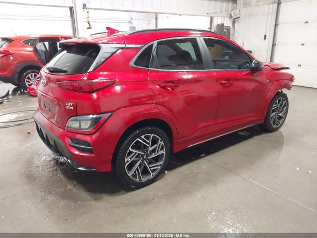 2022 Hyundai Kona N Line მანქანა იყიდება აუქციონზე, vin: KM8K3CA34NU898284, აუქციონის ნომერი: 44559195