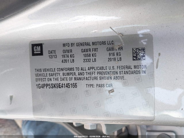 Aukcja sprzedaży 2014 Buick Verano, vin: 1G4PP5SK9E4145166, numer aukcji: 44559233