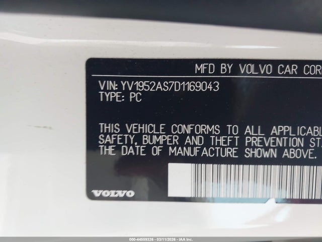 2013 VOLVO S80 YV1952AS7D1169043 Photo 8