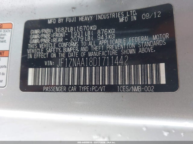 2013 SCION FR-S JF1ZNAA18D1711442 Photo 8