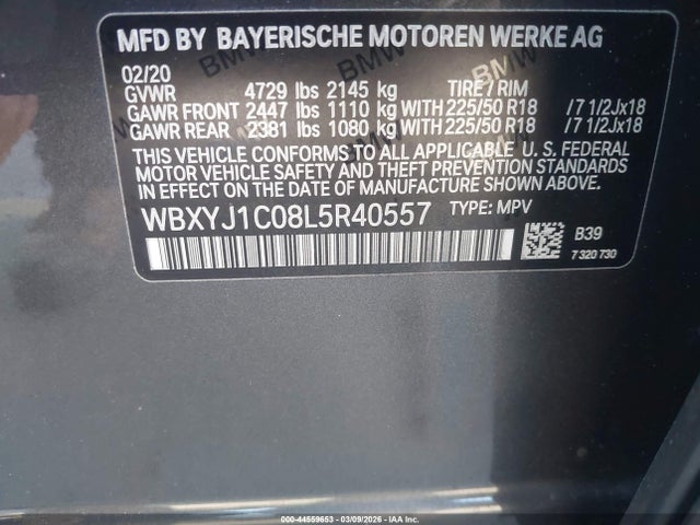 WBXYJ1C08L5R40557 BMW X2 Xdrive28i