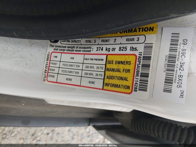 1FADP5AU8HL114288 Ford C-max Hybrid Se