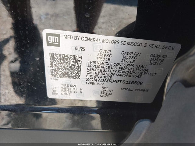 Chevrolet Equinox Ev Lt 1 2026 3GN7DMRP9TS116599 Image 9