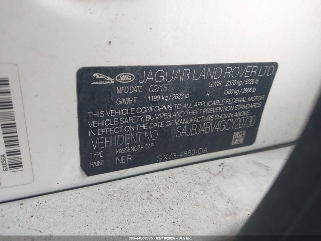 2016 JAGUAR XF SAJBJ4BV4GCY20730 Photo 8
