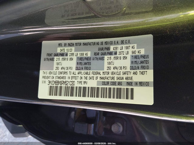 Продажа на аукционе авто 2024 Mazda Cx-30 2.5 S Select Sport, vin: 3MVDMBBM8RM621030, номер лота: 44560059