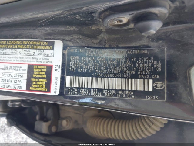 2012 TOYOTA AVALON 4T1BK3DB6CU441057 Photo 8
