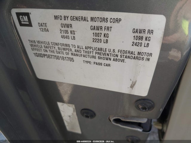 2005 CADILLAC CTS 1G6DP567750181705 Photo 8