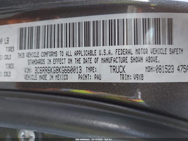 3C6RR6KG8KG660013 RAM 1500 Classic Express 4x2 5&#039;7 Box