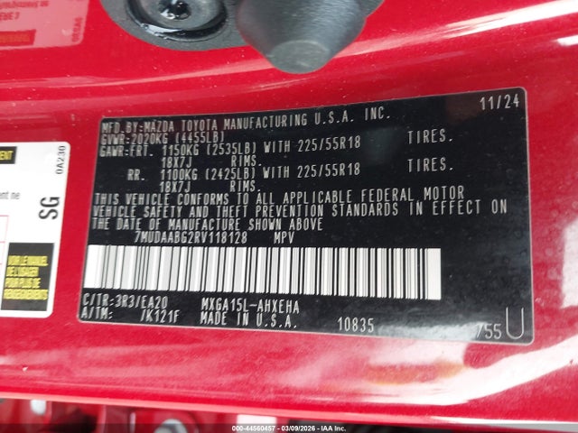 2024 TOYOTA COROLLA CROSS 7MUDAABG2RV118128 Photo 8