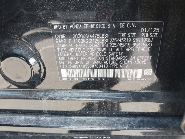 2025 ACURA ADX 3HDSA1H58SM700410 Photo 8