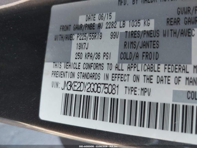 Aukcja sprzedaży 2016 Mazda Cx-5 Grand Touring, vin: JM3KE2DY2G0675081, numer aukcji: 44560496
