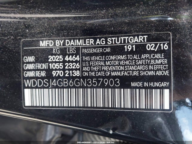 2016 MERCEDES-BENZ CLA 250 WDDSJ4GB6GN357903 Photo 8