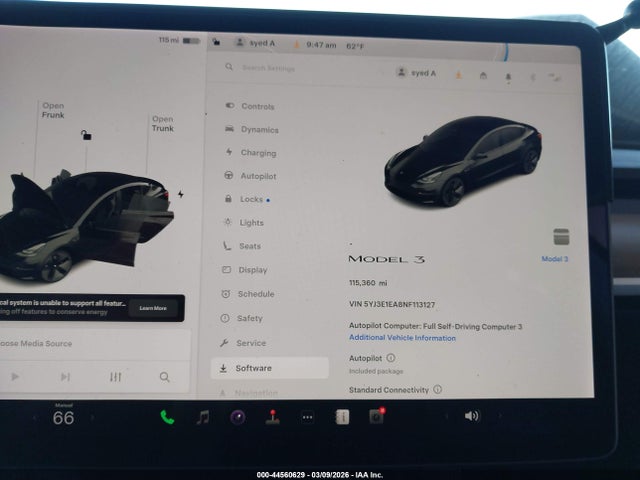 2022 TESLA MODEL 3 5YJ3E1EA8NF113127 Photo 6