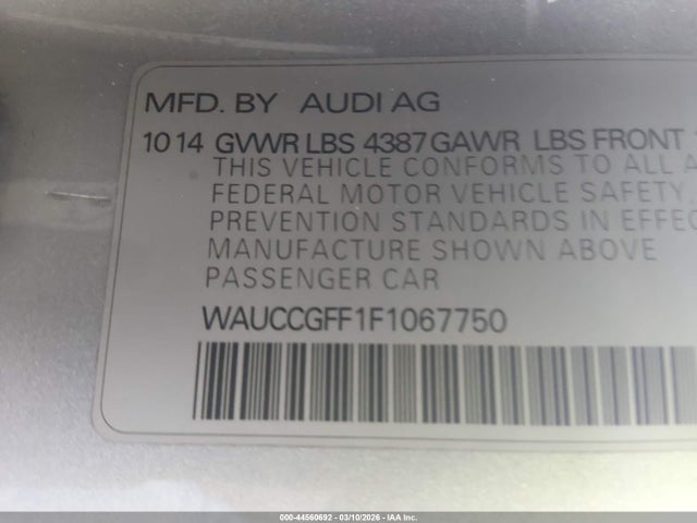 2015 AUDI A3 WAUCCGFF1F1067750 Photo 8