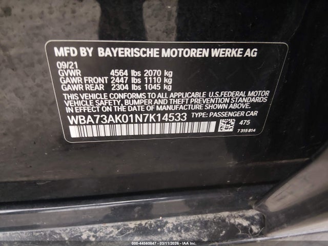 2022 BMW 228 GRAN COUPE WBA73AK01N7K14533 Photo 8