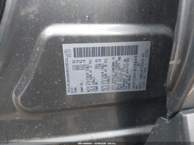 Aukcja sprzedaży 2023 Nissan Rogue Sl Intelligent Awd, vin: 5N1BT3CBXPC839849, numer aukcji: 44560891