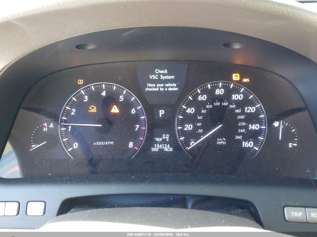 2007 Lexus Ls 460 L მანქანა იყიდება აუქციონზე, vin: JTHGL46F275004832, აუქციონის ნომერი: 44561119