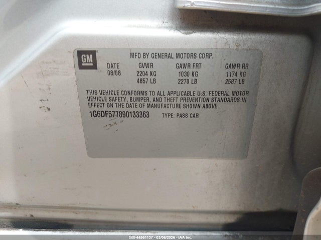 2009 CADILLAC CTS 1G6DF577890133363 Photo 8