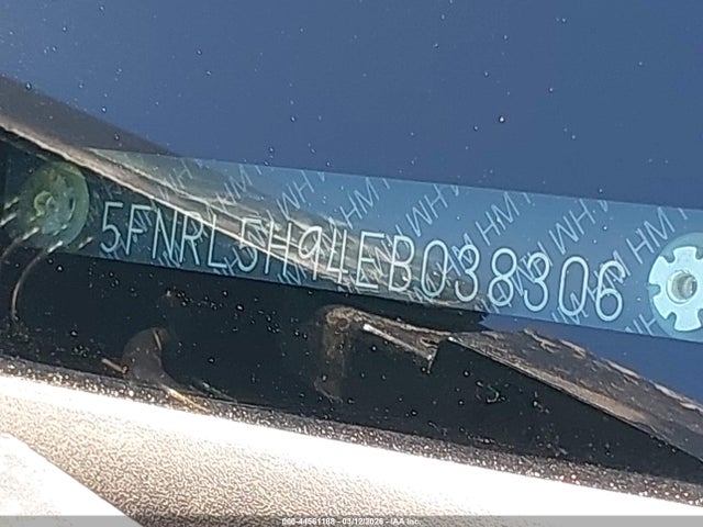 5FNRL5H94EB038306 Honda Odyssey Touring/touring Elite