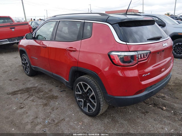 2018 Jeep Compass Limited 4x4 მანქანა იყიდება აუქციონზე, vin: 3C4NJDCB3JT455646, აუქციონის ნომერი: 44561312