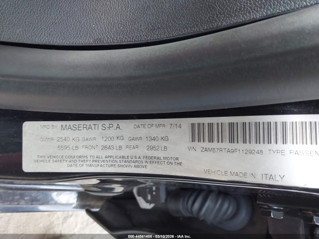 2015 MASERATI GHIBLI ZAM57RTA9F1129248 Photo 8