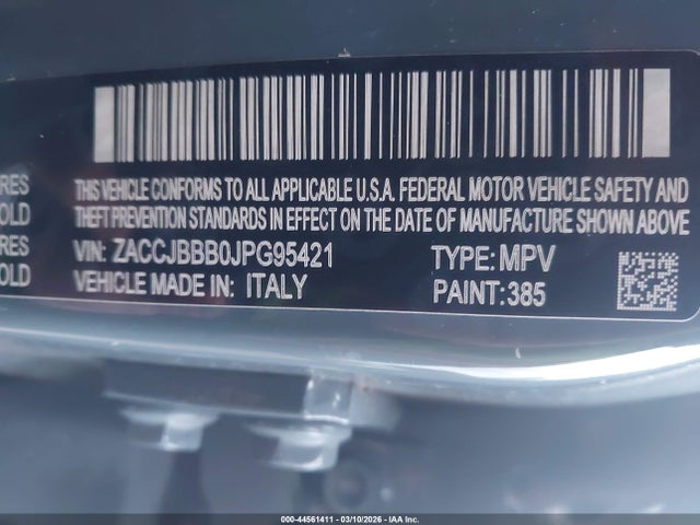 2018 JEEP RENEGADE ZACCJBBB0JPG95421 Photo 8