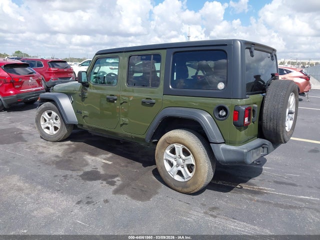 44561560 :رقم المزاد ، 1C4HJXDGXNW240970 vin ، 2022 Jeep Wrangler Unlimited Sport S 4x4 مزاد بيع