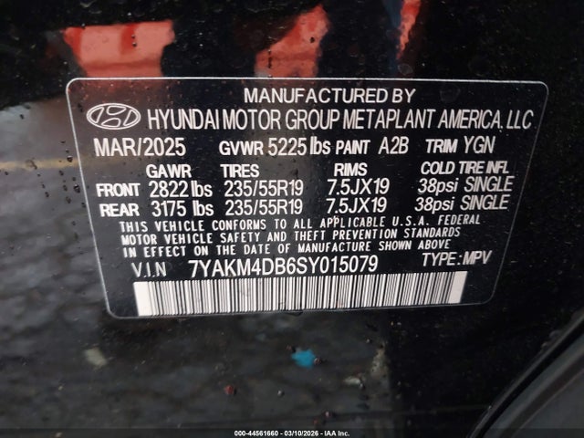 7YAKM4DB6SY015079 Hyundai Ioniq 5 Se Standard Range