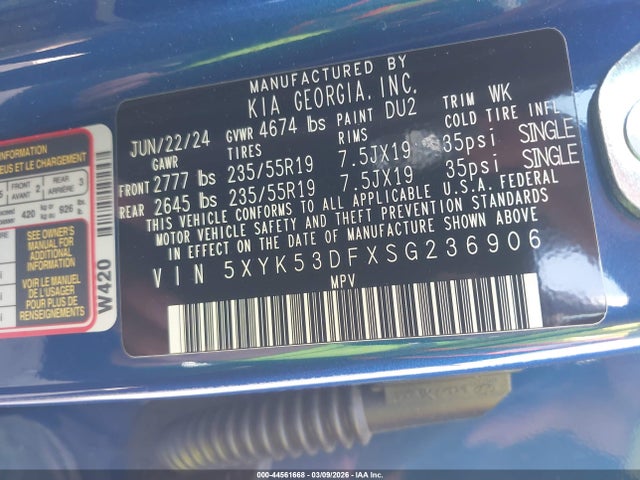 2025 KIA SPORTAGE 5XYK53DFXSG236906 Photo 8