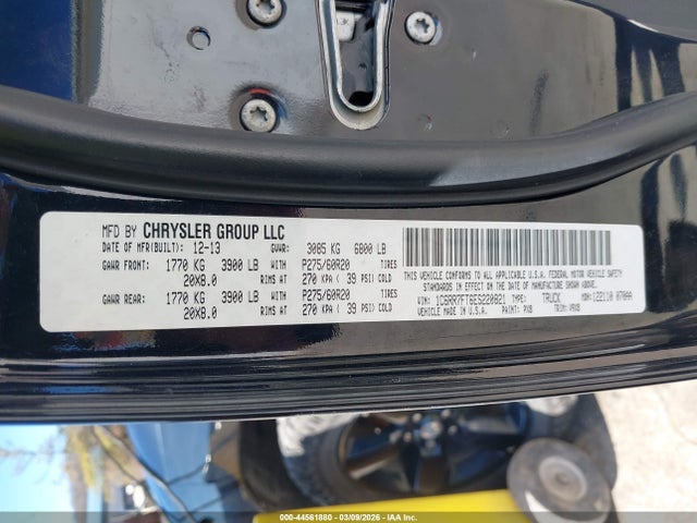 44561880 :رقم المزاد ، 1C6RR7FT6ES220821 vin ، 2014 Ram 1500 Express مزاد بيع