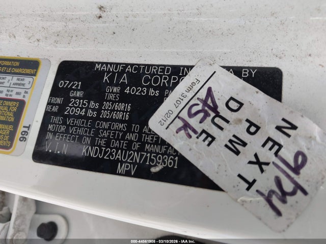 KIA SOUL LX 2022 KNDJ23AU2N7159361 Image 9