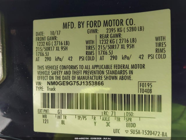 Ford Transit Connect Titanium 2018 NM0GE9G75J1353866 Image 9