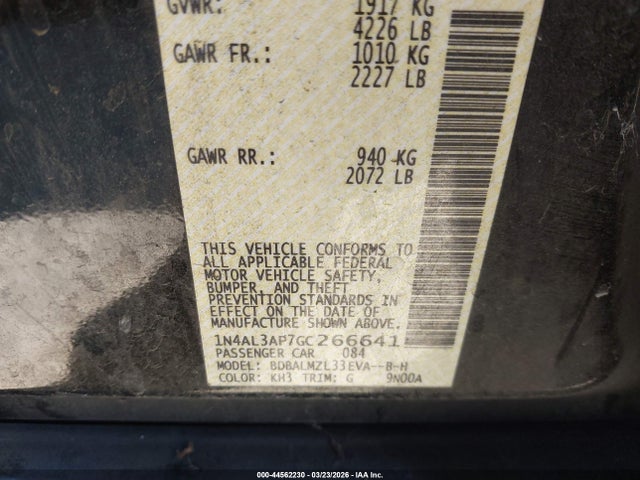 Nissan Altima 2.5 Sv 2016 1N4AL3AP7GC266641 Image 9