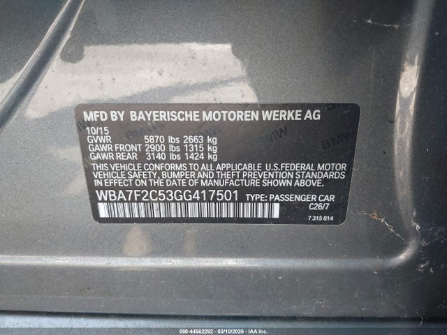 2016 BMW 750I WBA7F2C53GG417501 Photo 8